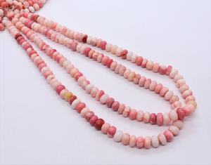 ลูกปัดโอปอลสีชมพูอ่อนทรงรอนเดลล์เรียบขนาด 7-7.5 มม. ลูกปัดโอปอลสีชมพูเชอร์รี่ ลูกปัดพลอยโอปอลสีชมพูธรรมชาติทรงรอนเดลล์แบบหลวม - Product Image 4