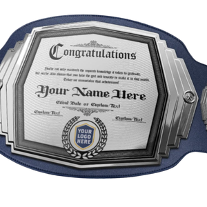 Cinturón de Campeonato Personalizable en Blanco, Cinturón de Título de Lucha Libre Personalizado, Cinturón Deportivo de Primera Calidad para Coleccionistas de Premios - Product Image 5