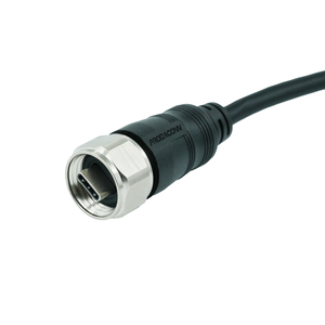 ขั้วต่อ USB C ตัวเมียแบบอุตสาหกรรมที่ทนทานมาตรฐาน IP67 พร้อมเกลียว PG9 สำหรับ PCB และสายเคเบิล - Product Image 5