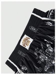Pantalones Cortos de Muay Thai para Hombre, Estampado de Diamantes Satinados, Cintura Elástica, para Entrenamiento en Gimnasio, Kickboxing, Ligeros, Coloridos, Top de Muay Thai - Product Image 3