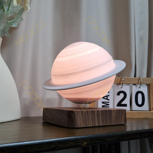 Hot bán trang trí nội thất môi trường xung quanh ánh sáng ban đêm bàn đèn đọc sách <span class=keywords><strong>3</strong></span> LED màu sắc 14cm Magnetic levitation nổi Saturn ánh sáng phòng ngủ - Product Image 5