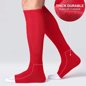 High Quality Baseball Soccer Softball <b>Socks</b> Black Knee High Cotton Breathable <b>Moisture</b> Wicking Summer Unisex for Adults Youth - Product Image 3