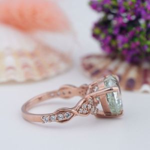 Anillo de Compromiso Romántico Hecho a Mano en Oro Rosa con Zafiro Rosa Corte Corazón y Engaste de Garras en Plata de Ley 925 para Mujer, Ideal para Fiestas - Product Image 4