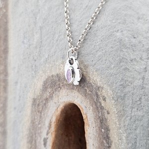 Pendentif artisanal en argent fin plaqué or avec zirconium violet vintage, bijoux élégants et simples, fournisseur en gros, fabricant Inde - Product Image 4