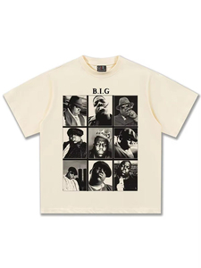 Fabricants de vêtements, t-shirt homme personnalisé surdimensionné, vintage, imprimé, 100% coton, manches courtes, nouveau modèle, 280 grammes - Product Image 5