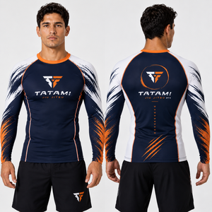 Fabricante de Rashguards Personalizados para BJJ, Camiseta de Compresión No Gi, Sublimación, Ropa de Entrenamiento de MMA y Grappling, Proveedor Mayorista OEM para Deportes - Product Image 2