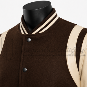 Chaqueta Universitaria de Lana y Cuero Personalizada, Proveedor Mayorista OEM ODM - Product Image 6
