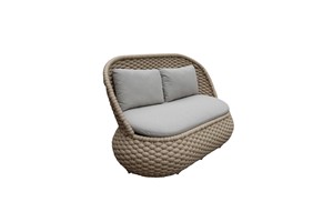 Conjunto de Sofás de Exterior de 5 Piezas con Cuerdas Trenzadas, Estilo Contemporáneo, con Cojines Cómodos, Muebles Modernos para Jardín y Patio, para el Hogar y Resorts - Product Image 3