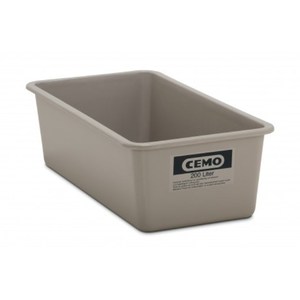 Contenitore Rettangolare GFK 200 l Piatto, Grigio - Product Image 1