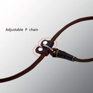 Luxury Soft Genuine Leather <b>Dog</b> <b>Leash</b> Heavy Duty Braided Pet Lead Padded Handle Adjustable Solid Brass Hook Lace Fashion Simple - Product Image 3