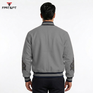 Blouson Bomber pour Homme de Haute Qualité en Toile 100% Coton avec Logo sur le Devant, Coupe-Vent, Respirant, Vêtement d'Hiver, Intelligent et Élégant - Product Image 2