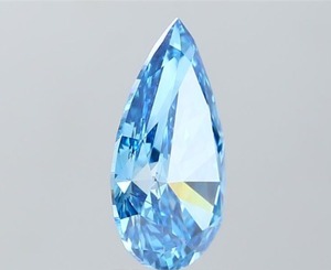 Diamante Cultivado en Laboratorio de Corte Pera de 3.08 Quilates, Color Azul Intenso, Claridad VS1, Triple Excelente, Certificado CVD, Gema Azul Suelta - Product Image 2