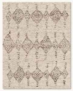 Alfombra Moderna con Textura Anudada, Alfombra Neutral Beige con Diseño Geométrico, Alfombra Decorativa para Sala de Estar y Dormitorio - Product Image 1