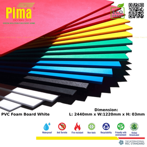 Panneau en mousse PVC WPC de couleur personnalisée, densité 0,6 G/cm3, épaisseur 3 mm, ignifuge, imperméable, panneaux décoratifs publicitaires - Product Image 6