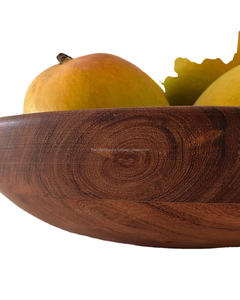 อุปกรณ์รับประทานอาหารขนาดใหญ่อะคาเซียจริงชามสลัดแบบพกพาที่วางตรงกลางโต๊ะแสดงของตกแต่งได้ง่ายโลโก้ตามต้องการ - Product Image 3