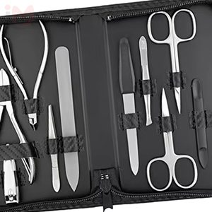 7 In 1 Stainless Steel <b>Nail</b> <b>Kit</b> With Case Portable Manicure Tools Set For Adult Classic Style - Product Image 3