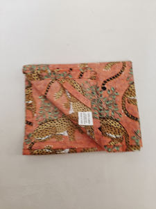 Essuie-tout de cuisine en coton à imprimé floral Orange Jungle, serviette décorative pour la cuisine et la salle à manger, lavage à la main, impression artisanale - Product Image 4