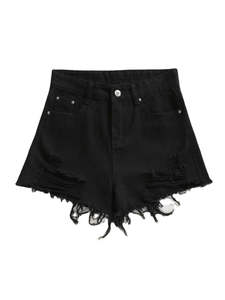 กางเกงยีนส์ขาสั้นผ้ายืดขาดๆ สำหรับผู้หญิง ไซส์ใหญ่พิเศษ ยี่ห้อ Hypen Sports Wholesale เหมาะสำหรับฤดูร้อน - Product Image 5