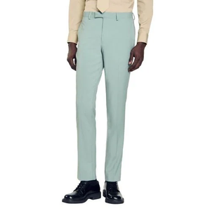 Pantalon de bureau droit pour homme RABUSH SPORTS, coupe ajustée, 100 % coton toile respirant et écologique, haute qualité, vente en gros - Product Image 2