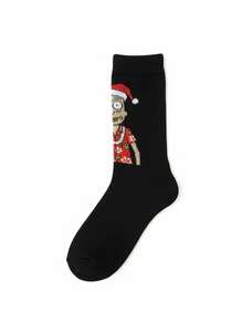 Chaussettes pour hommes respirantes, tissées, antibactériennes, absorbant la transpiration, séchage rapide, durables, en élasthanne/polyester/coton - Product Image 2