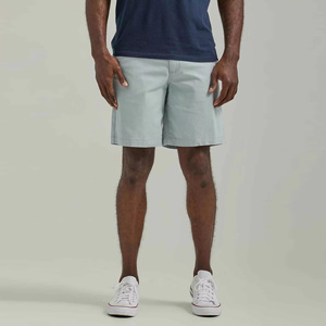 Shorts Bermuda en Coton Oxford Gris Clair pour Homme avec Poches, Fermeture Boutonnée, Style Décontracté, Taille Mi-Haute, Tissu Respirant - Product Image 4