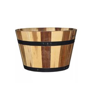 Jardinière en bois d'acacia festonné, écologique, durable, moderne, pour plantes d'intérieur/extérieur, support pour fleurs de jardin - Product Image 2