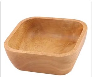 Handcrafted Wooden <b>Serving</b> Bowl With <b>Spoon</b> Rustic Salad Bowl Decorative Tableware Kitchen Centerpiece Design Accent - Product Image 4