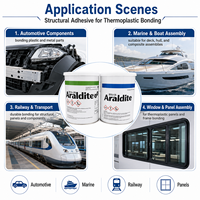 Adhésif structurel époxy 2K Araldite 2015-1 A/B haute résistance pour le remplissage de matériaux thermoplastiques pour l'intérieur/extérieur automobile