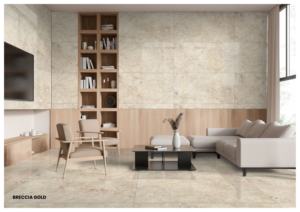 กระเบื้องพอร์ซเลนหรูหราเหนือกาลเวลา ขนาด 60x120 ซม. 600x1200 มม. 24x48 นิ้ว ผิวมันเงา รูปแบบขนาดใหญ่ พื้นผิวพรีเมียม สำหรับตกแต่งภายในอย่างสง่างาม - Product Image 2