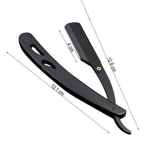 Navaja de Afeitar Recta de Acero Inoxidable de Alta Precisión, Plegable, para Hombres, para el Cuidado Personal y Peinado - Product Image 3