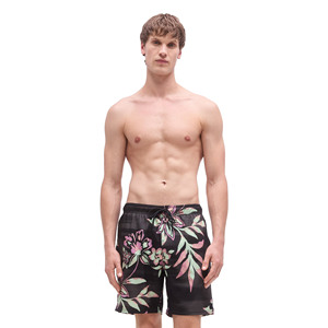 Shorts de Surf para Hombre, Personalizados con Sublimación a Color, Estilo Surf, Largura hasta la Rodilla, Cintura Elástica Media con Cierre de Cordón - Product Image 1