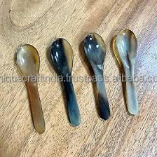 Cuchara de cuerno clásica personalizada de excelente calidad, artesanía única de la India, cuerno de búfalo de agua Natural, decoración del hogar - Product Image 6