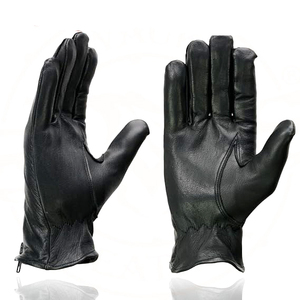 ถุงมือขี่มอเตอร์ไซค์หนังวัวสีดำสำหรับผู้ชาย Samroz Sports - Product Image 4