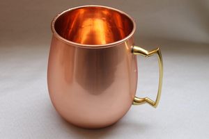 Authentic Copper Mule <b>Mug</b> with Hand Hammered Texture Uses Ideal for Cocktails Mocktails Iced Beverages and Bar Serving - Product Image 2