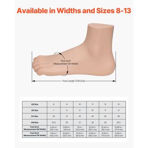 Scarpe da Cross Training con Punta Larga, Misura US 8, Larghezza W, Supporto per Arco Plantare, Allacciatura Regolabile - Product Image 4