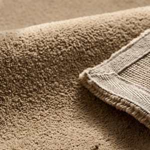 Beige Wool Hand-<b>Tufted</b> Non-Slip Soft Textured Medium Pile 10-14mm Thickness Cotton Silicone Backing Area <b>Rug</b> for Living Room - Product Image 6