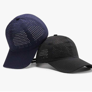Casquette de baseball unisexe ECONEX SPORTS en maille, couleur unie, respirante, réglable, 6 panneaux, polyester/coton, broderie à la main pour l'extérieur - Product Image 1