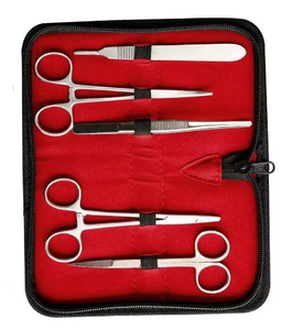 Kit Quirúrgico al Mejor Precio, Juego de Instrumentos Manuales de Titanio, Pinzas, Tijeras, Práctica de Cirugía por Dentavex - Product Image 1