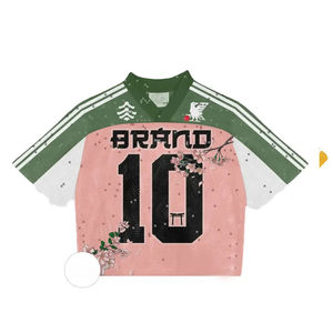 Maillots de football personnalisés avec logo par sublimation, maillots de football américain respirants en mesh pour hommes et femmes 2025 - Product Image 1