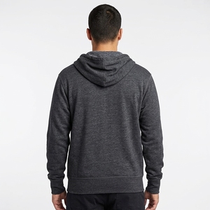 Sudadera con capucha y cremallera completa de algodón 100% de alto gramaje (500 g/m²) con logo personalizado, estilo oversize, hombros caídos y corte cropped para hombre - Product Image 4