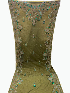 Conjunto de Novia de Diseño de 3 Piezas, Garbasar Gogra Dirac, Tela de Encaje de Secado Rápido de Primera Calidad, Jacquard Tejido con Patrón Sólido - Product Image 2