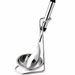 Juego de vajilla de lujo para sopa, cucharas de acero inoxidable, soporte de cuchara de descanso, precio al por mayor - Product Image 1