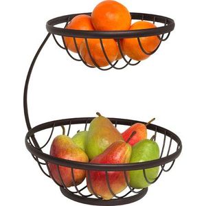 Panier de rangement pour fruits en fer noir, taille et forme personnalisées, panier de rangement pour légumes pour usage en cuisine - Product Image 1