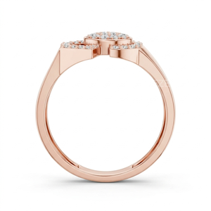 Anillo Solitario de Diamante con Corte Brillante Redondo y Hombros con Detalles de Diamantes, Elegantes Anillos de Compromiso con Diamante Solitario - Product Image 2