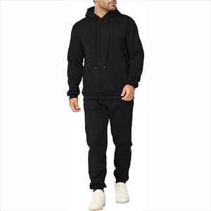 Conjunto deportivo personalizado de alta calidad para hombre, 2 piezas, sudadera con capucha informal y pantalones deportivos, conjunto de sudadera y joggers. - Product Image 1