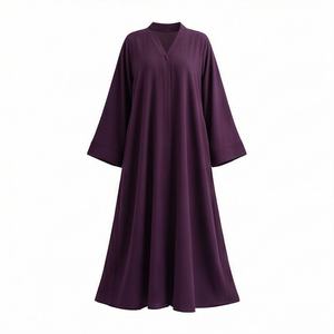 ชุดอาบายะห์แฟชั่นใหม่สไตล์สตรี  ราคาส่งถูก  บริการรับผลิตแบบ OEM แขนยาวทรงค้างคาว - Product Image 1