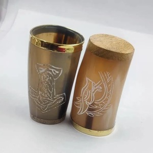 Jarra de Cerveza de Cuerno de Búfalo 100% Natural, Tallada a Mano, Ecológica, Hecha en India, Tamaño Personalizable - Product Image 6