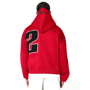 Sweat à capuche en polaire durable pour homme, veste épaisse et chaude, impression de logo personnalisé, sweats à capuche surdimensionnés avec broderie appliquée - Product Image 2