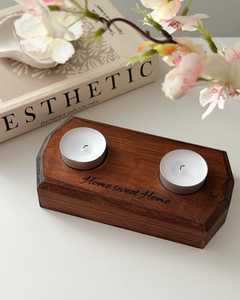 Wooden <b>Tea</b> <b>Light</b> <b>Lantern</b> Style Candle Holder for Interiors - Product Image 2