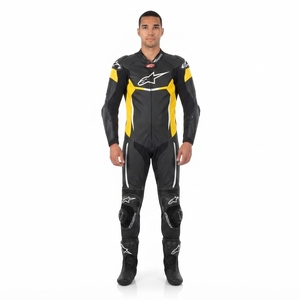 Traje de Carreras de Motocicleta de Una Pieza, Personalizado OEM, 100% Cuero de Canguro, Reforzado con Kevlar, Profesional, para Hombre - Product Image 1